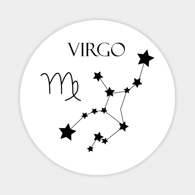 Virgo Zodiac Horoscope Constellation Sign Magnet by MikaelSh